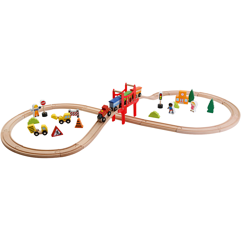 Viga figure 8 train set, 39 parts 1 box
