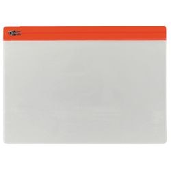 Fundas prácticas de PVC 18x27cm a5 cierre cremallera rojo