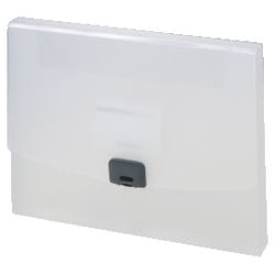 Cartella portadocumenti in pp a4 33,5x24cm chiusura clip trasparente capacità 250 fogli