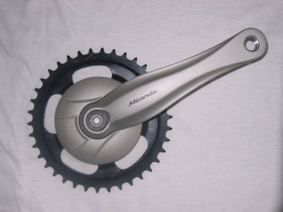 Miranda Cranket 38T, longitud de la biológica 170 mm. Plata, aluminio, sin espio. 9 mm de profundidad para la gacela