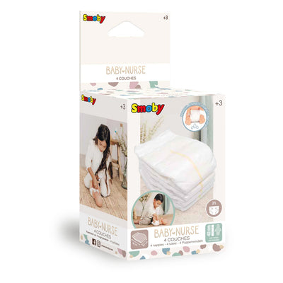 Smoby - pannolini per bambini 4 pezzi