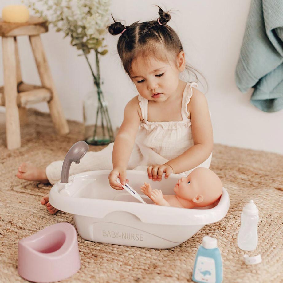 BAGNO SMOBY BABY NURE BACK CON ACCESSORI, 8DLG.