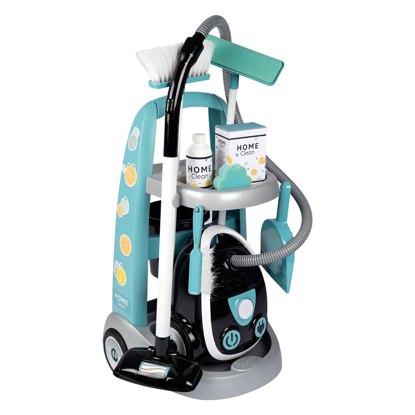 Smoby Cleaning Trolley con aspirapolvere 8dlg.