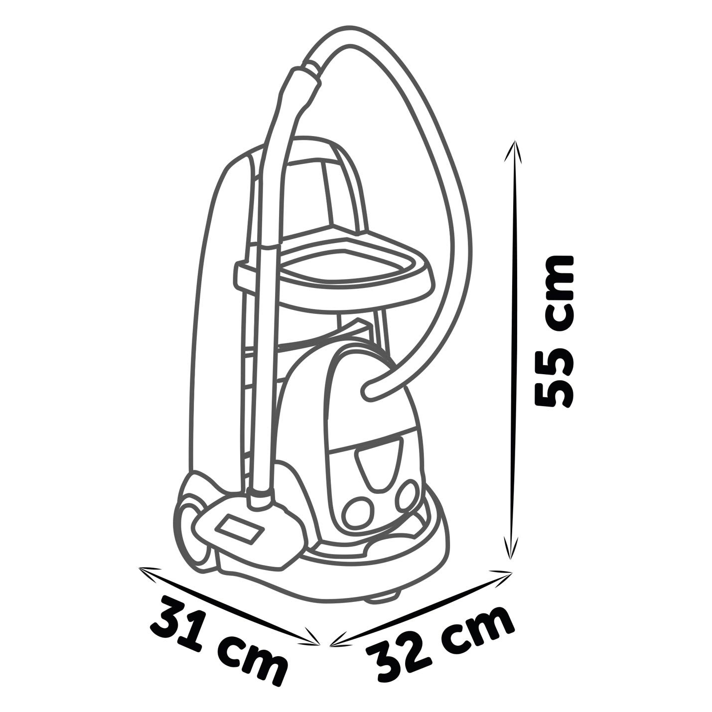 Smoby Cleaning Trolley con aspiradora 8dlg.