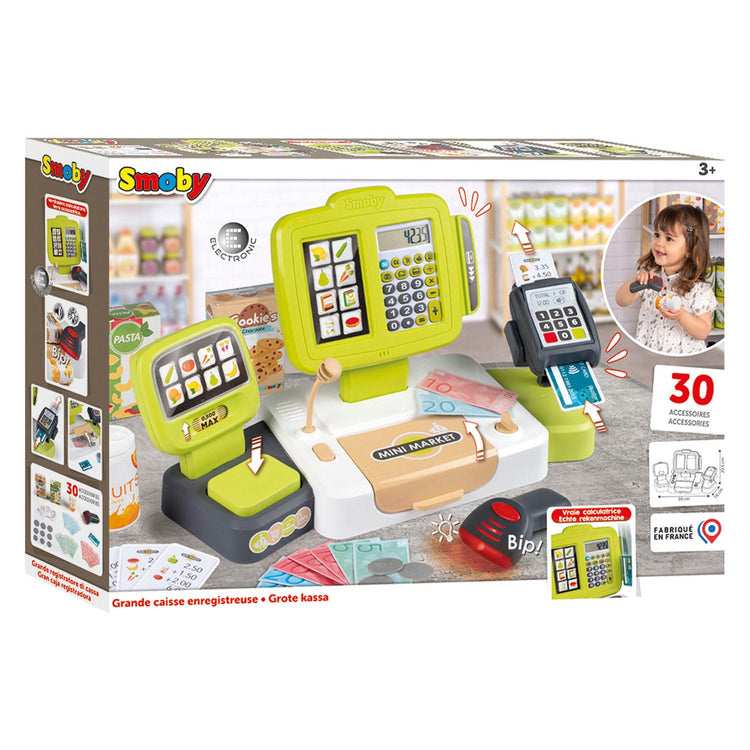 Smoby kassa con accessori, 30dlg.