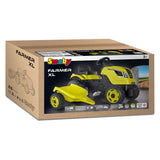 Smoby farmer xl traptractor met trailer groen - afbeelding 2