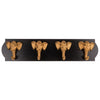 Ootb perchero de madera elefante de aprox. 48x11x5,5 cm