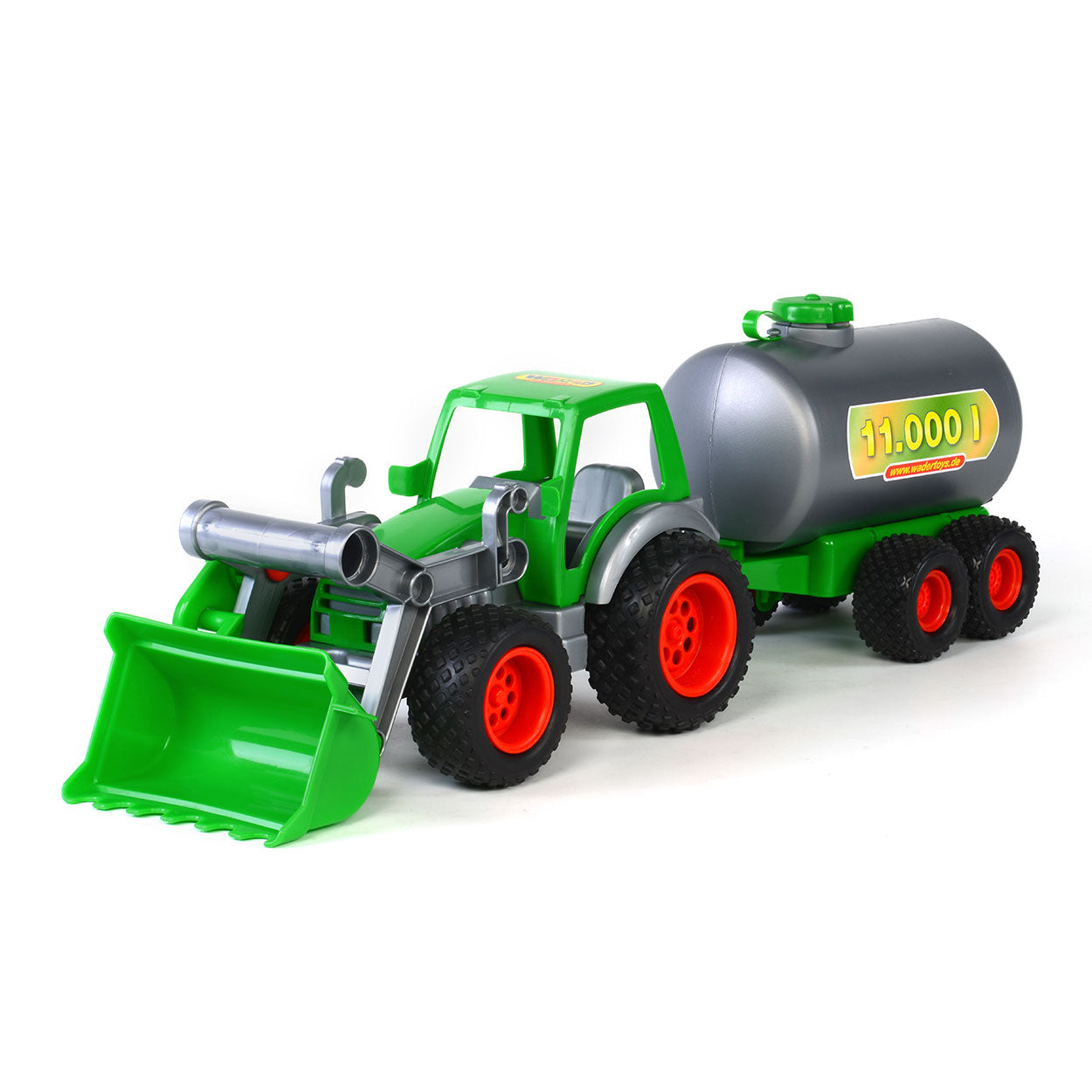 Cavallino Toys Tractor Cavallino con pala cargadora y cisterna