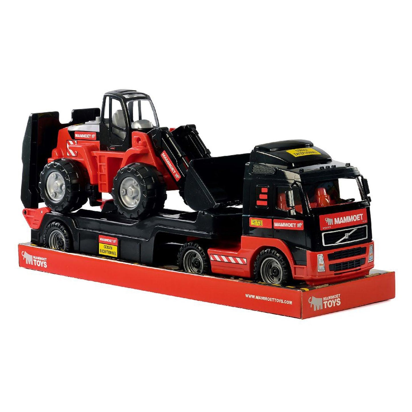 Cavallino Mammoet Truck con rimorchio ed escavatore