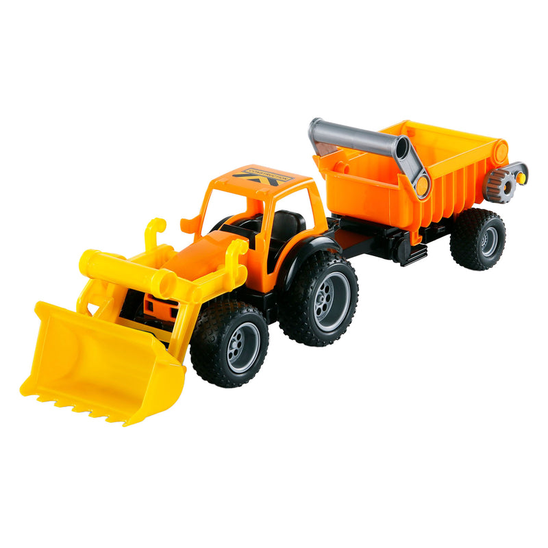 Cavallino Tractor con caricatore anteriore e rimorchio