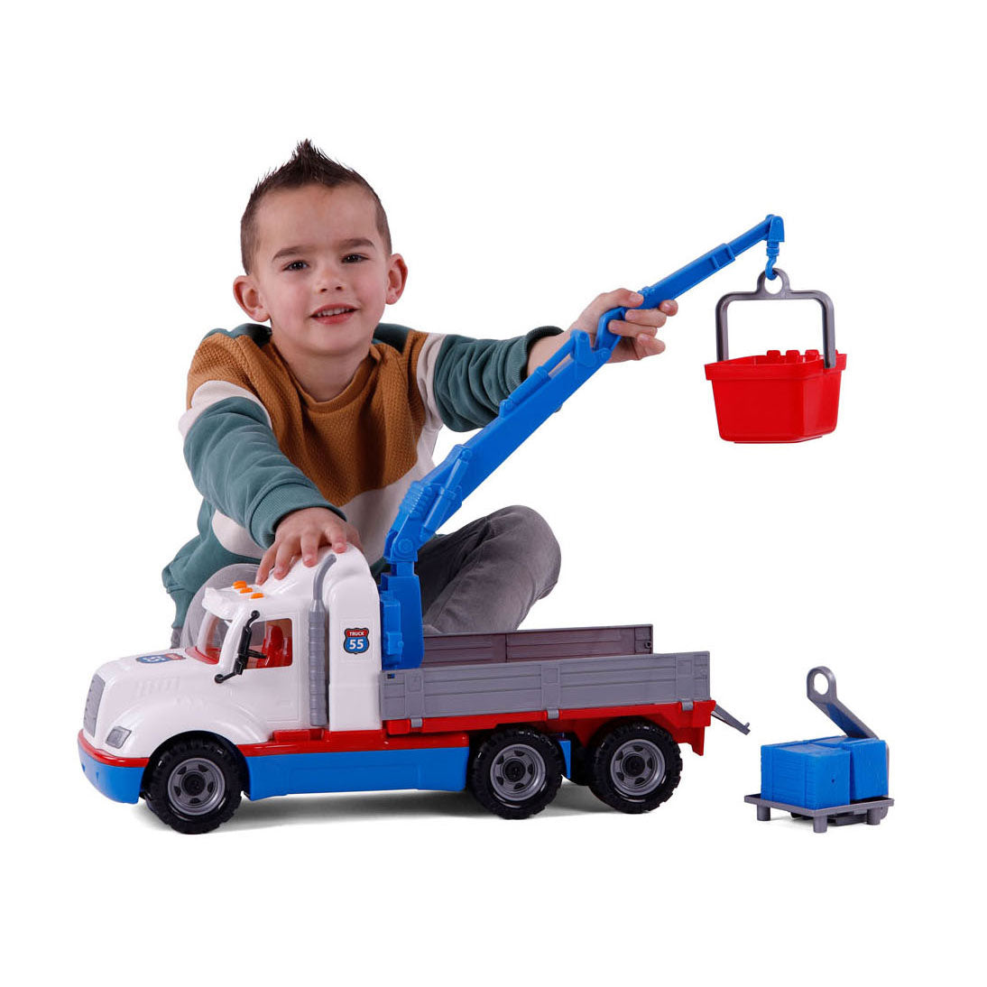 Cavallino Toys Cavallino Torpedo Crane Truck, Scala 1:16