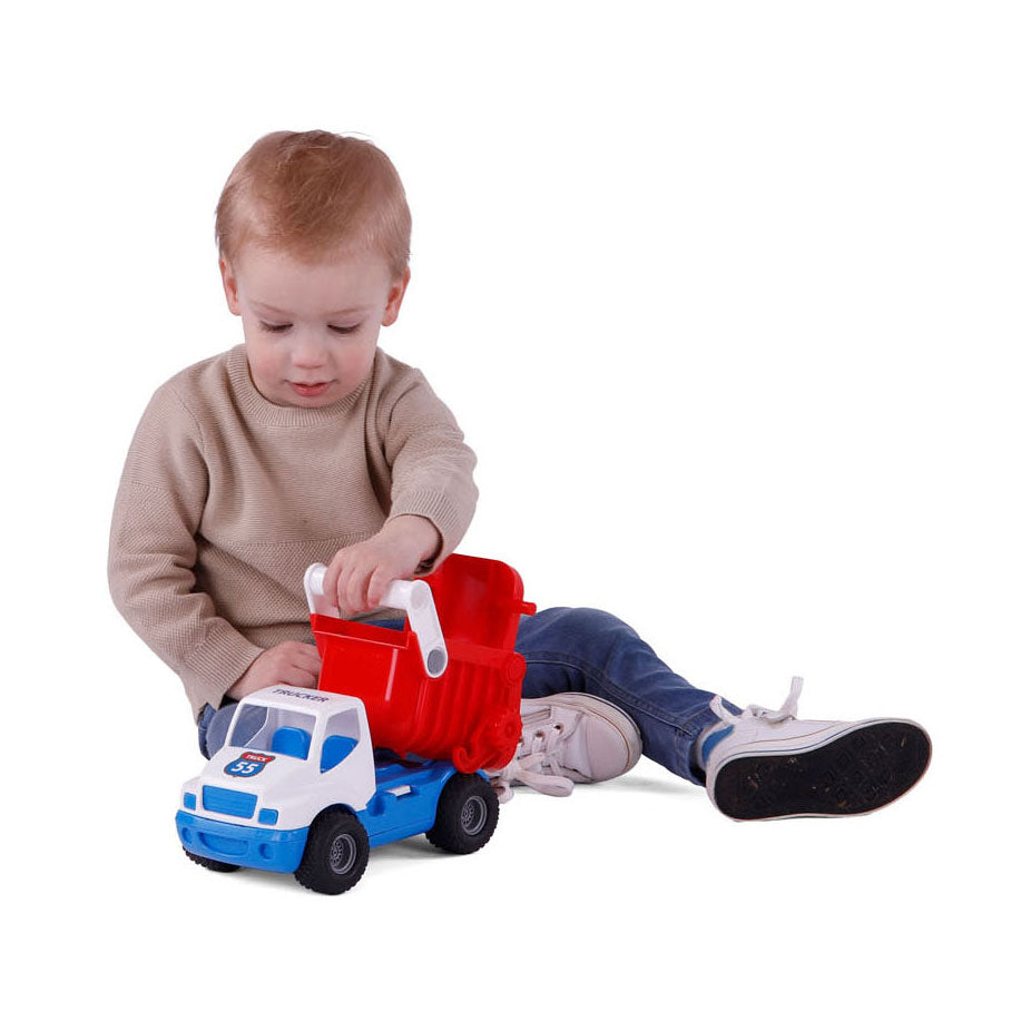 Cavallino Toys Cavallino Grip Kiepvrachtwagen con pneumatici in gomma, 26 cm