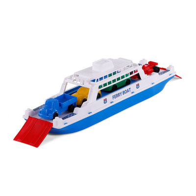 Merkloos overige merken veerboot 45 cm + 4 voertuigen