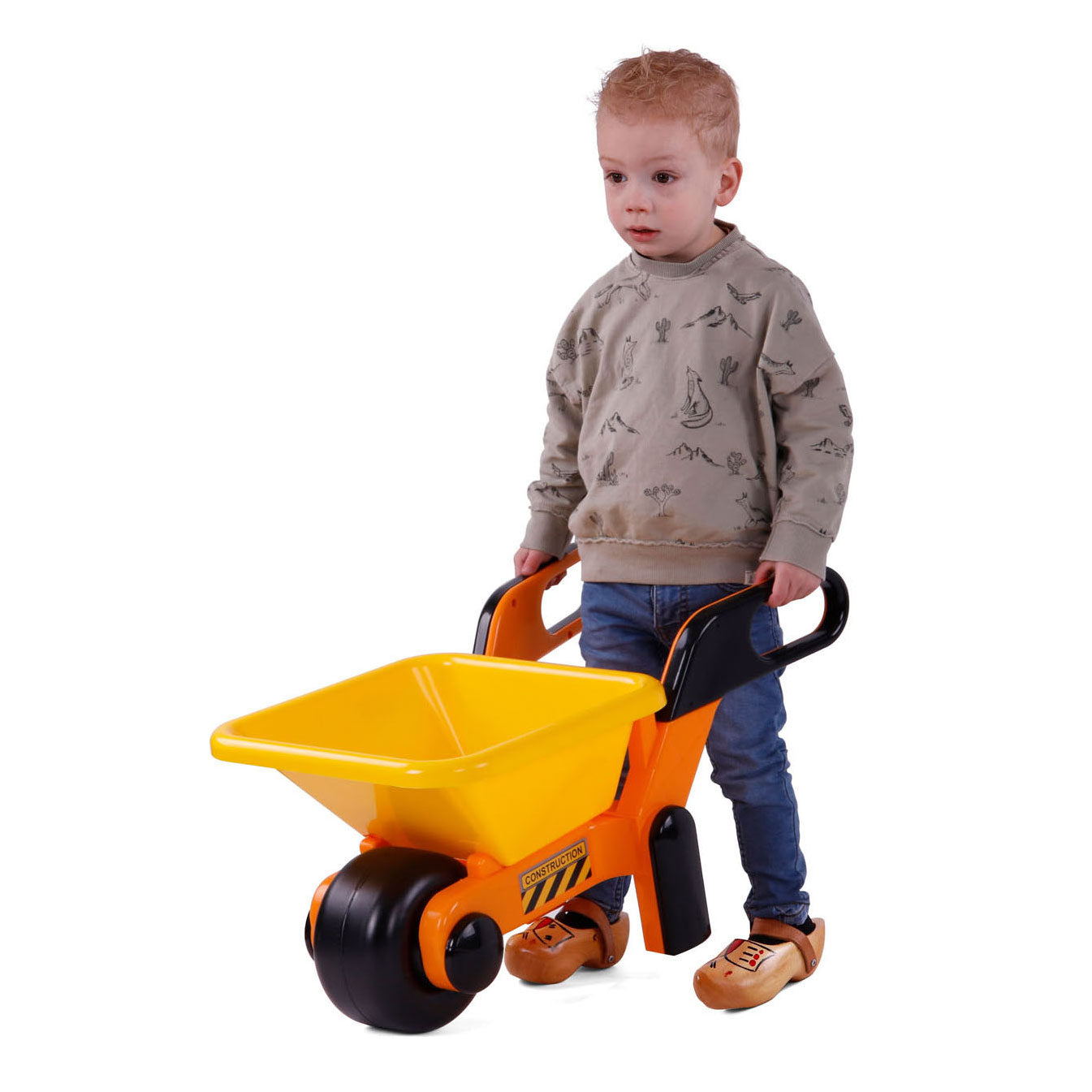 Cavallino Toys Cavallino Wheelbarrow Yellow, 64 cm