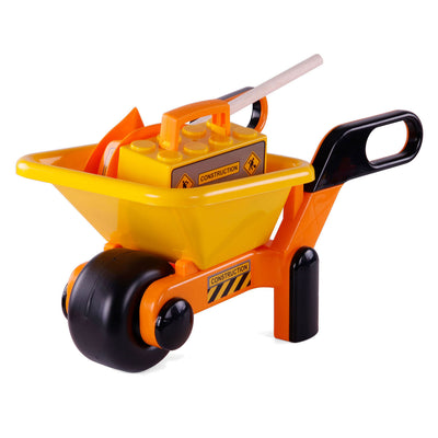 Cavallino Toys Cavallino Willebarrow amarillo con herramientas y casco, 6dlg.