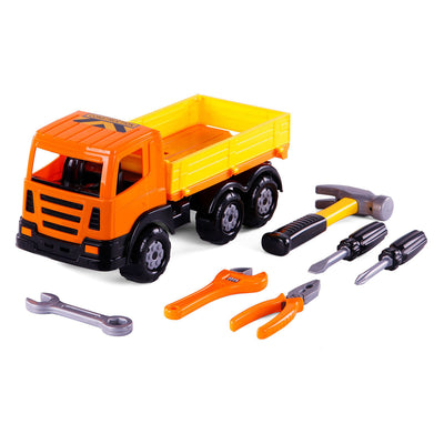 Cavallino Toys Cavallino XL Kiepjachtenwagen con herramientas, 6dlg.