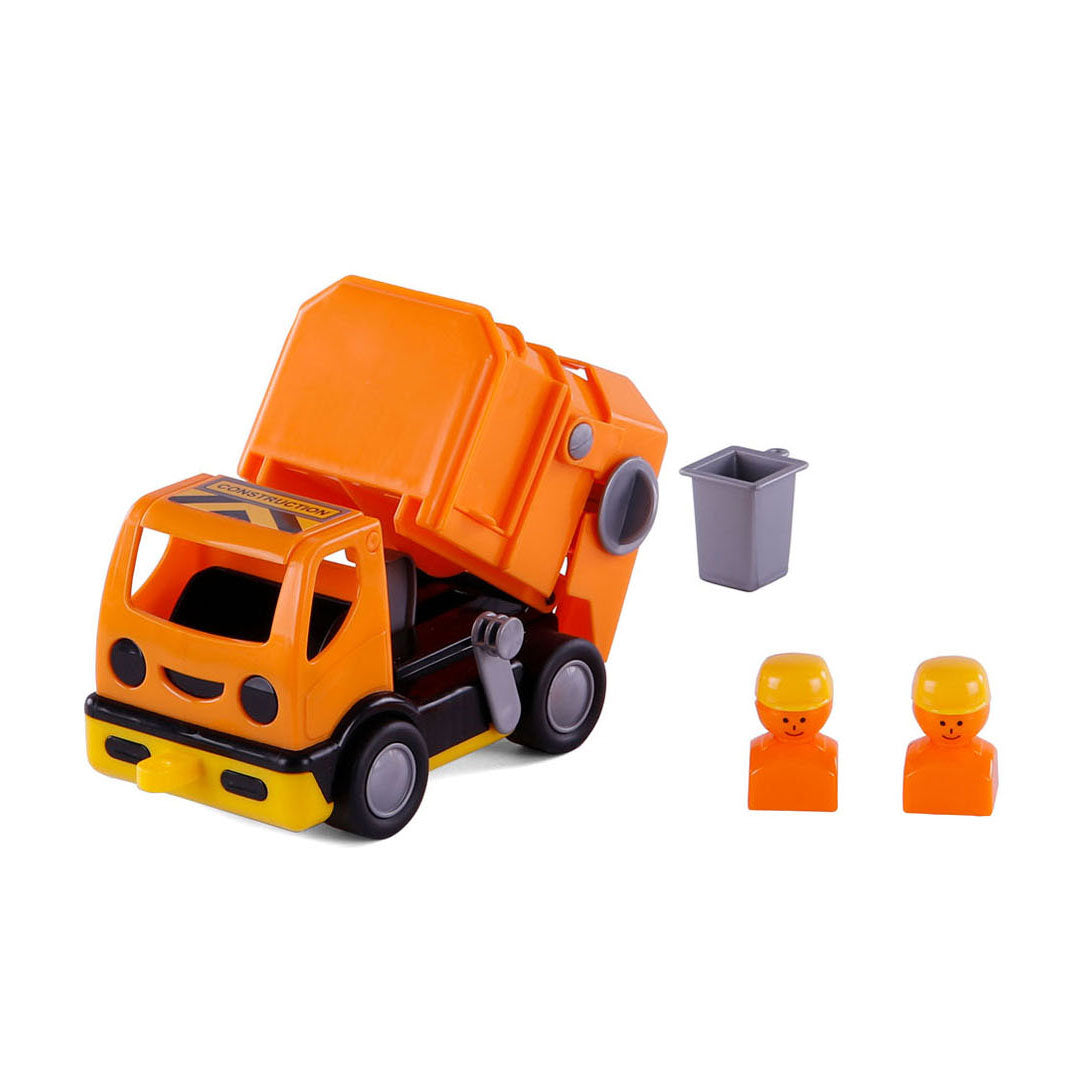 Cavallino Toys Cavallino mi primer camión de basura oranje, 19 cm