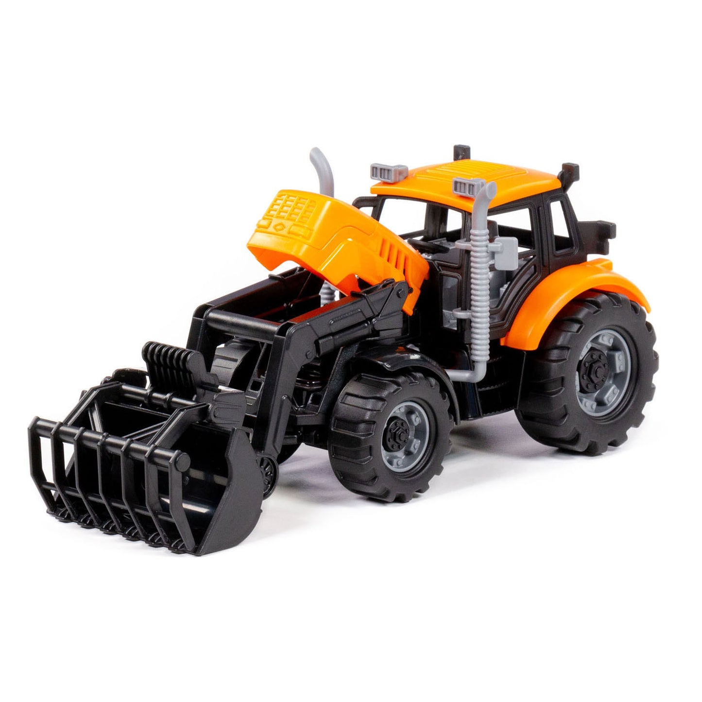 Cavallino Toys Cavallino Tractor con caricabatterie giallo, scala 1:32