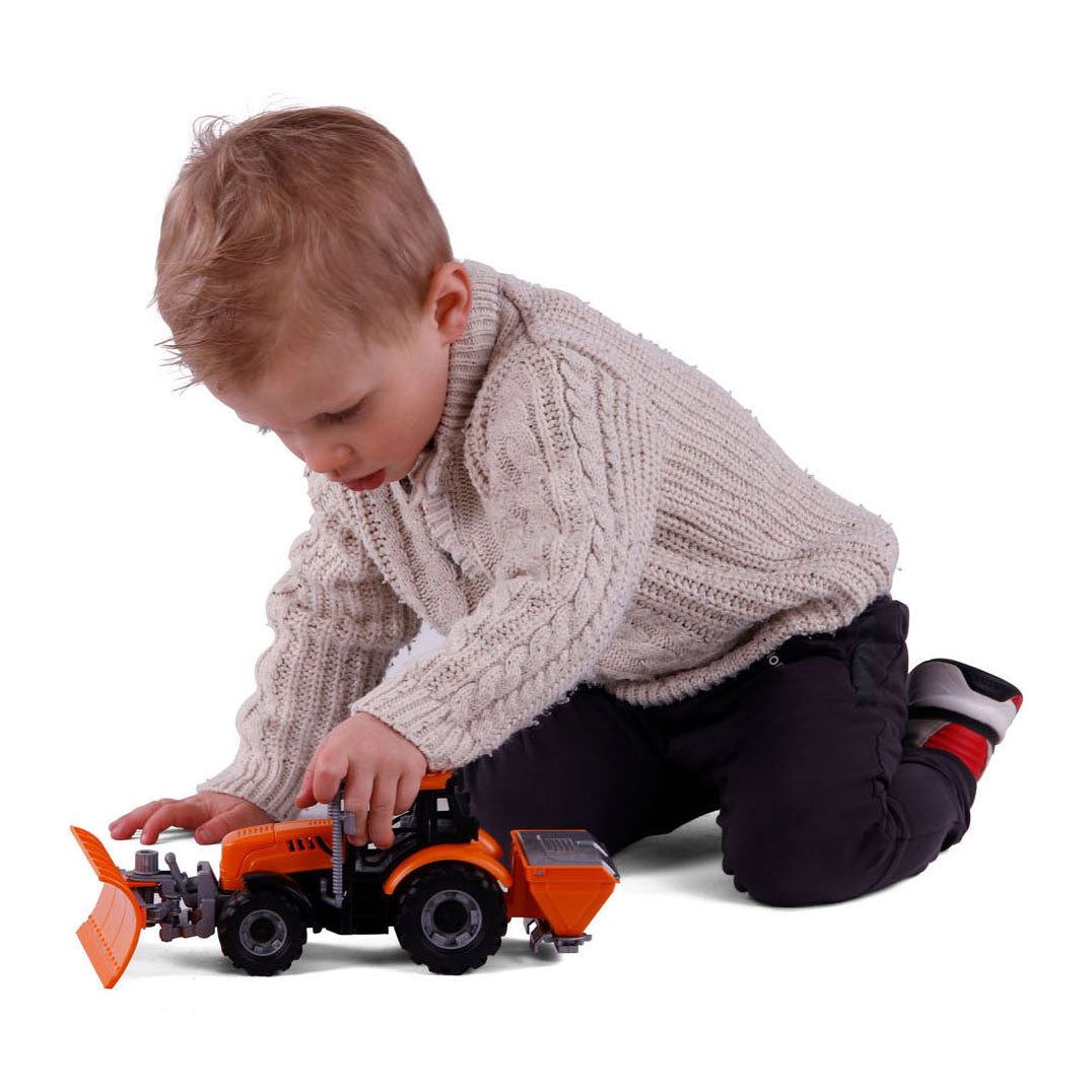 Cavallino Toys Tractor Cavallino con Giallo Plow Snow, Scala 1:32