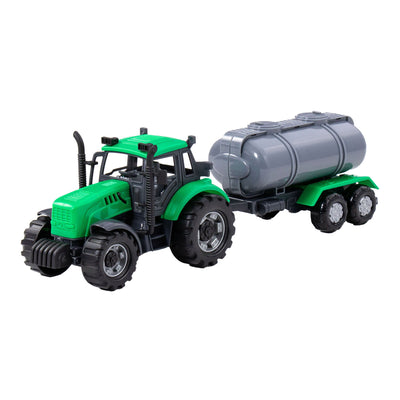 Cavallino Toys Tractor Cavallino con petrolero verde, escala 1:32