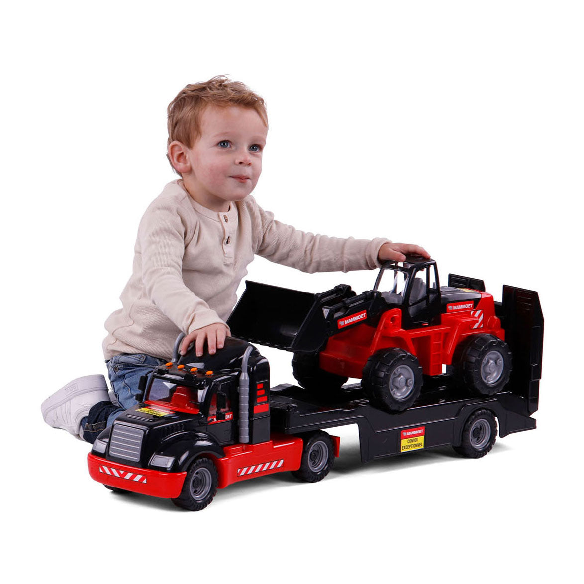 Cavallino Toys Cavallino Mammoet Torpedo camion con bulldozer, scala 1:16