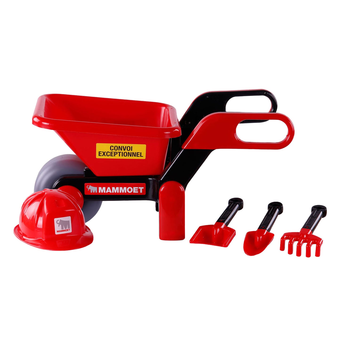 Cavallino Toys Cavallino Mammoet Wheelbarrow con casco e strumenti, 5ldg.