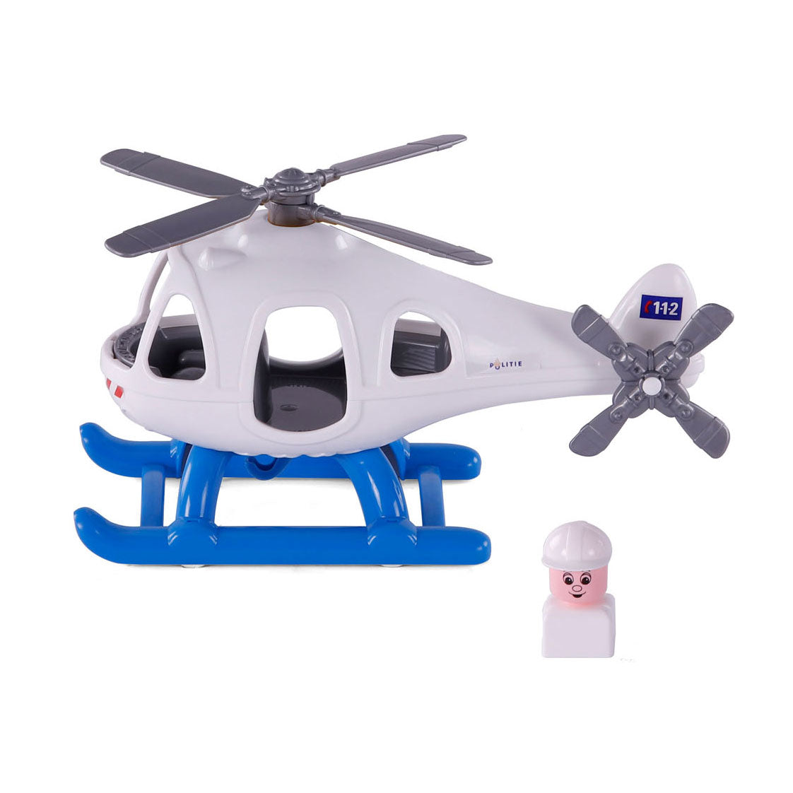 Cavallino Toys Elicottero della polizia Cavallino con figura da gioco, 29,5 cm