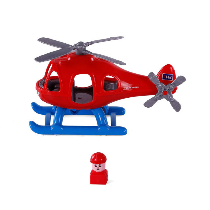 Cavallino Toys Cavallino Fire Brigade helicóptero con figura de juego, 29.5 cm