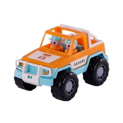 Cavallino Toys Cavallino Jeep Oranje con 2 figure da gioco