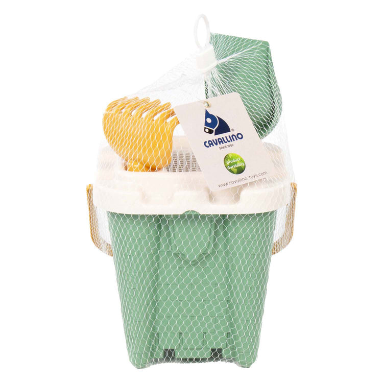 Set secchielli verde castello Cavallino, 4 pezzi.