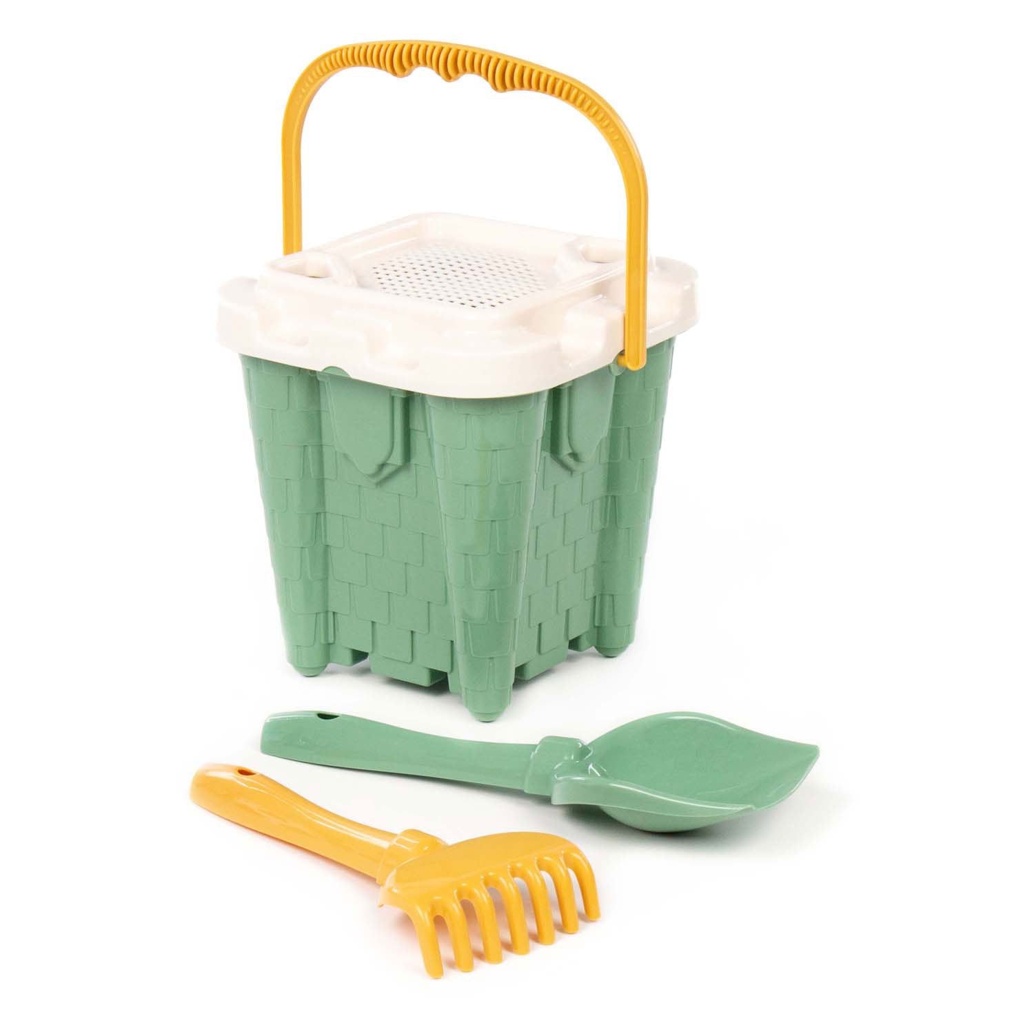 Set secchielli verde castello Cavallino, 4 pezzi.