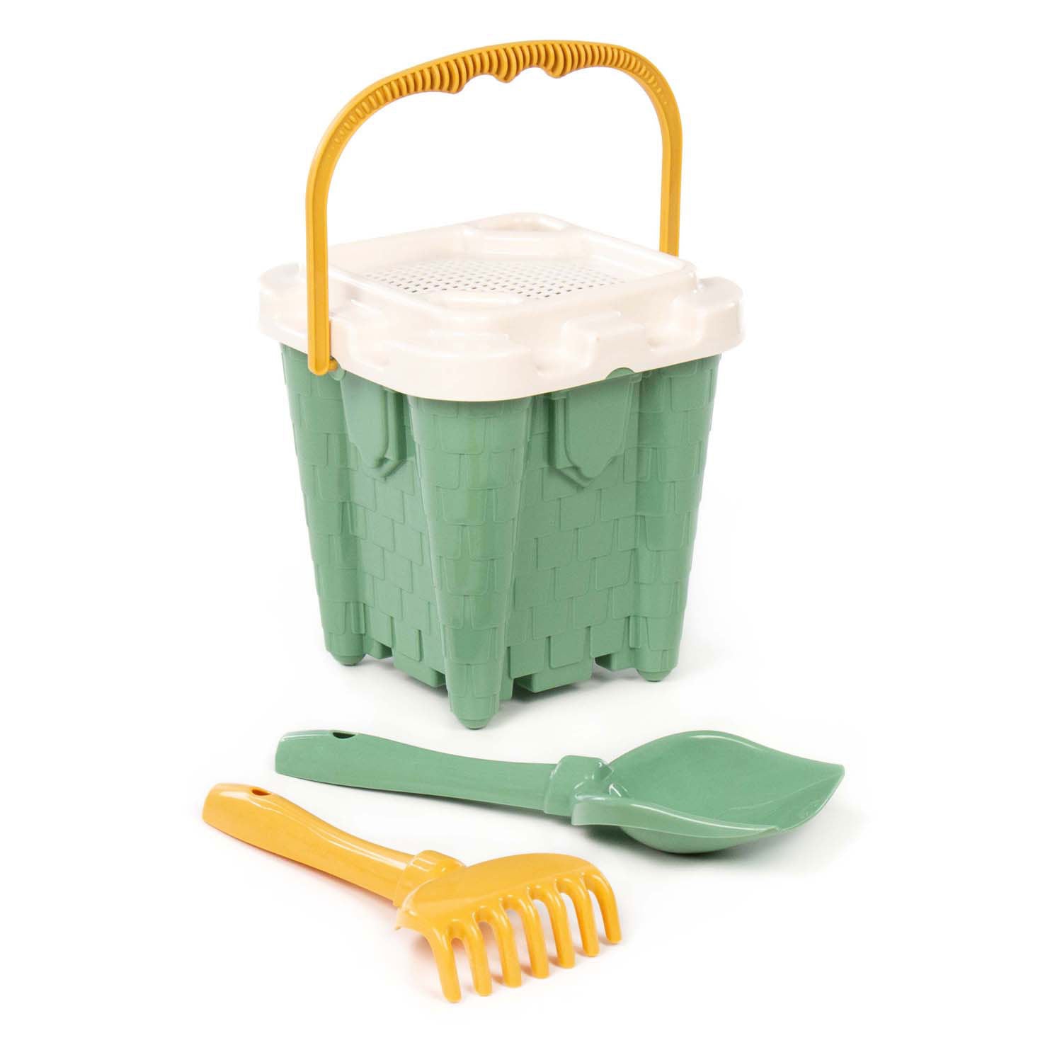 Set secchielli verde castello Cavallino, 4 pezzi.