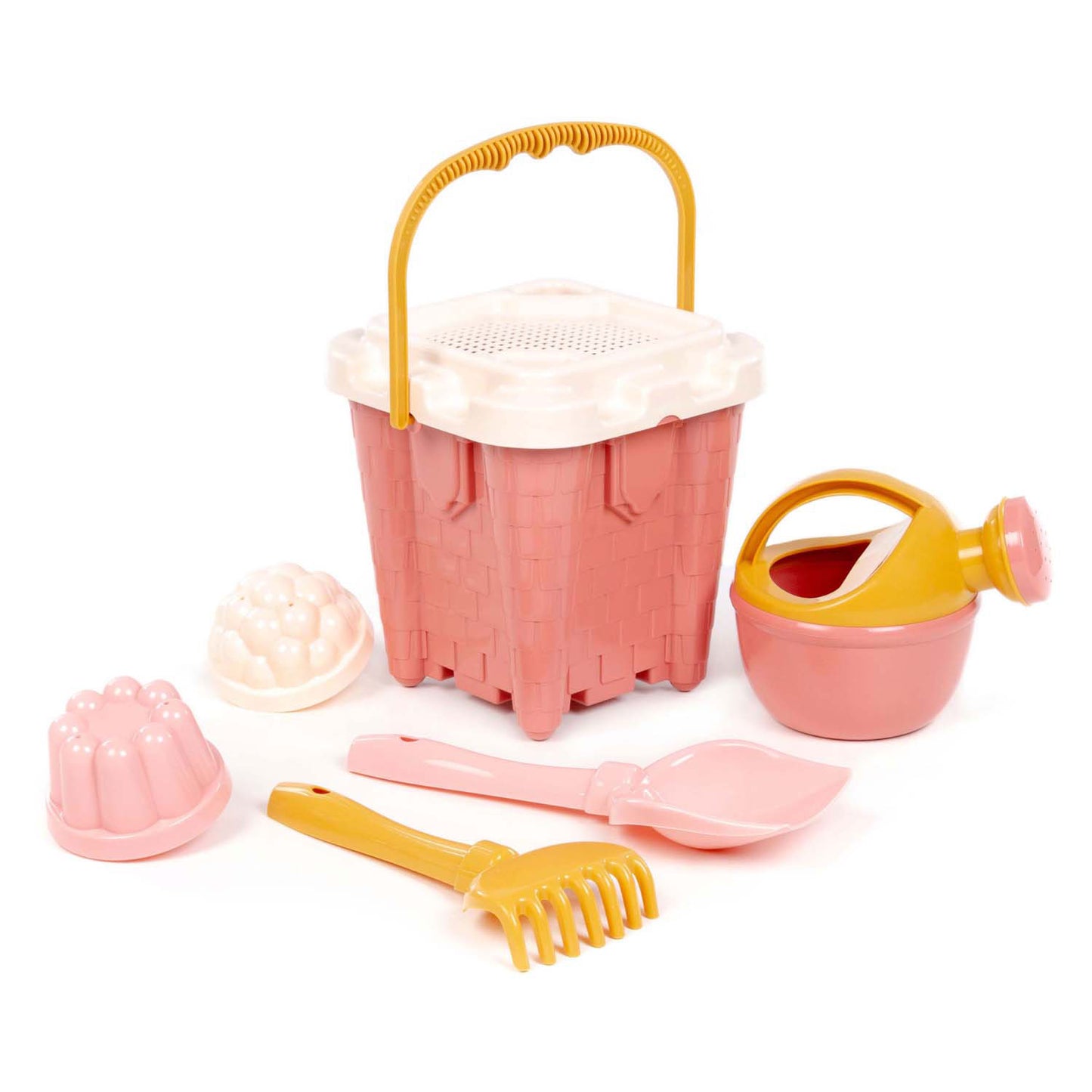 Juego de cubos Cavallino Castle rosa, 7 piezas.