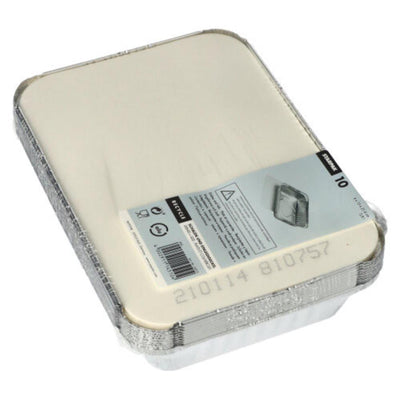 Papstar bandejas aluminio+dks 21x15x3 10uds