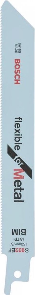 Bosch - hoja de sierra alternativa s 922 ef flexible para metal - 2 piezas