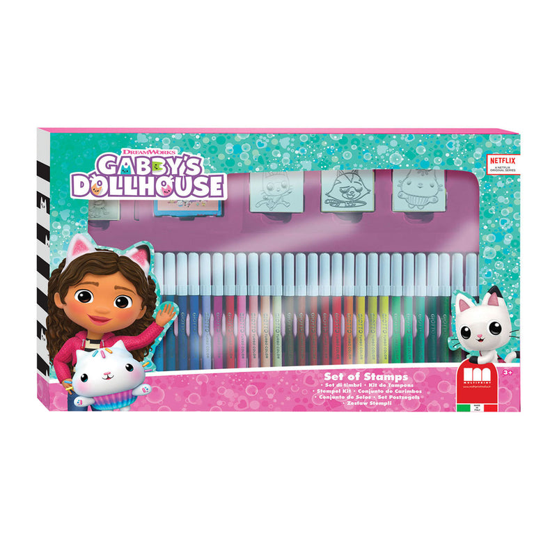 Multiprint Gabby's Doll House Set con francobolli, 41dlg.