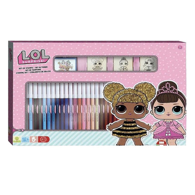 Conjunto de color sorpresa multiprint con sellos, 41dlg.
