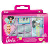 Timbri in legno, quaderno e pennarelli Mattel barbie - 12 pz.