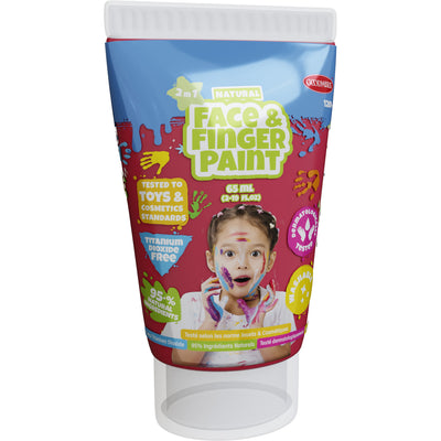 Boti Natural Face Fingerpaint Tube rosso, 65 ml