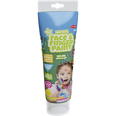 Boti Natural Face Fingerpaint Tube Green, 100 ml