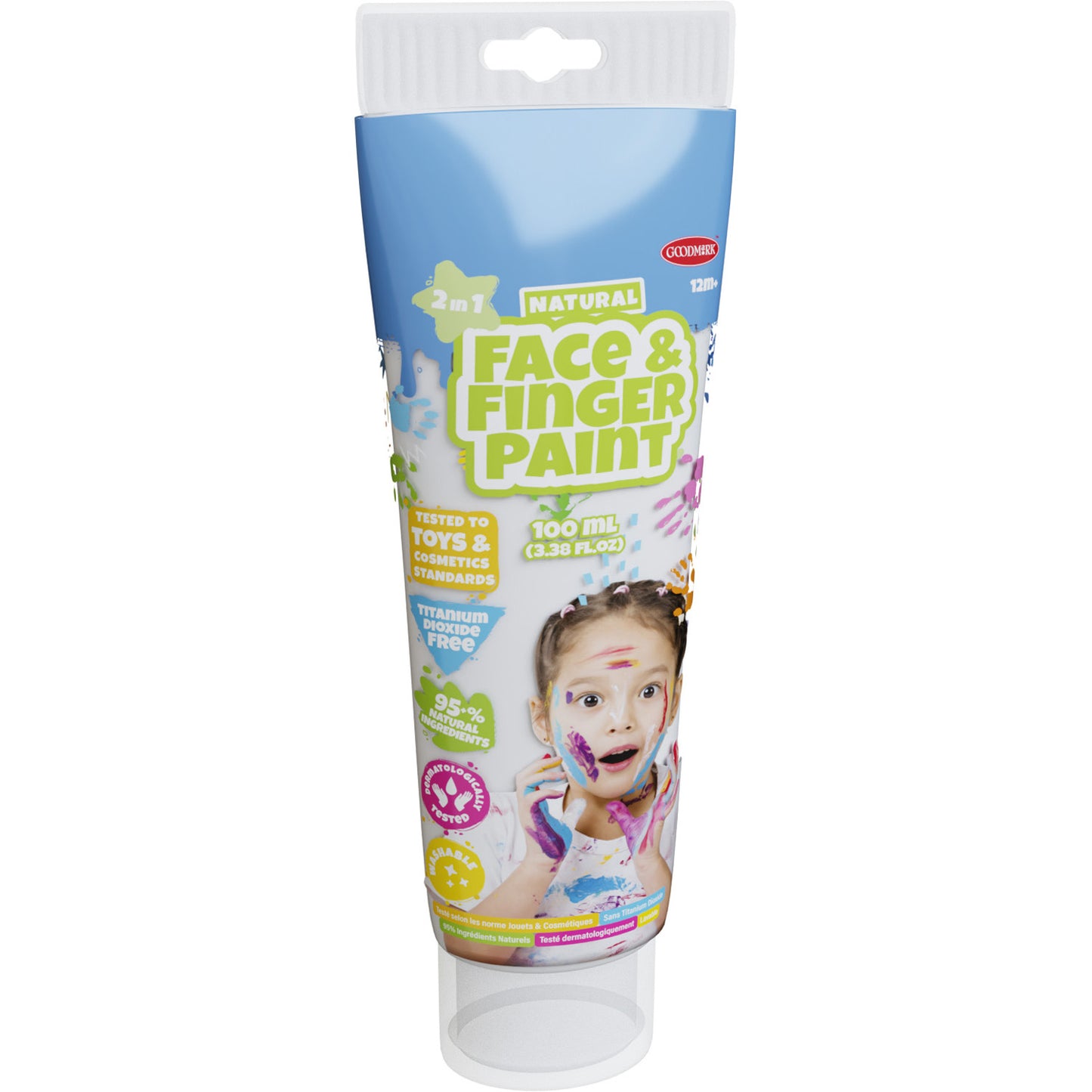 Boti natural face fingerpaint tube wit, 100ml