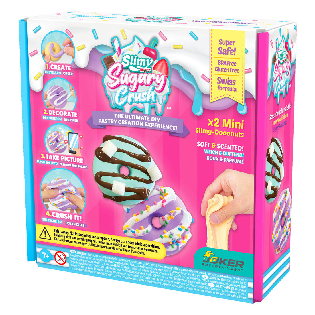Joker slimy sugary crush mini donut make your slime