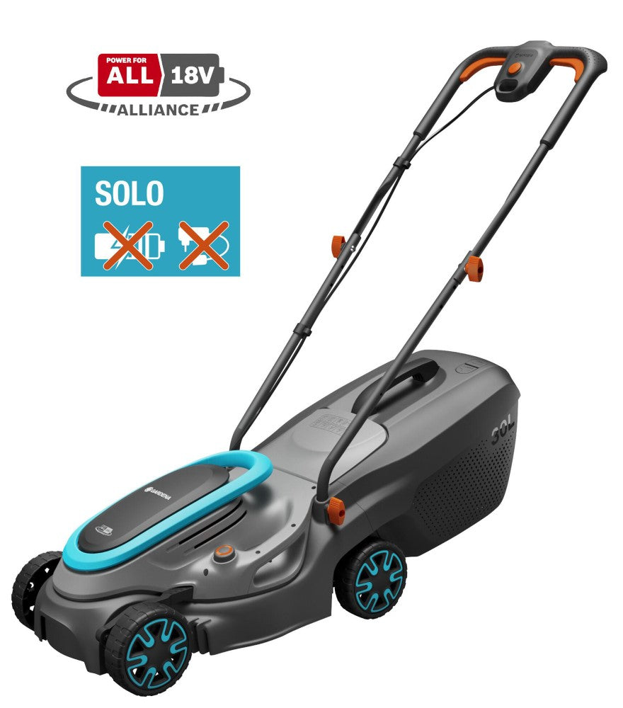 Gardena accugrasmaaier powermax 32 18v p4a solo (zwart grijs, accu en oplader niet inbegrepen, power for all alliance)