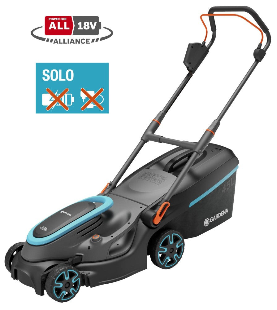 Gardena accugrasmaaier powermax 37 36v p4a solo (zwart grijs, accu en oplader niet inbegrepen, power for all alliance)