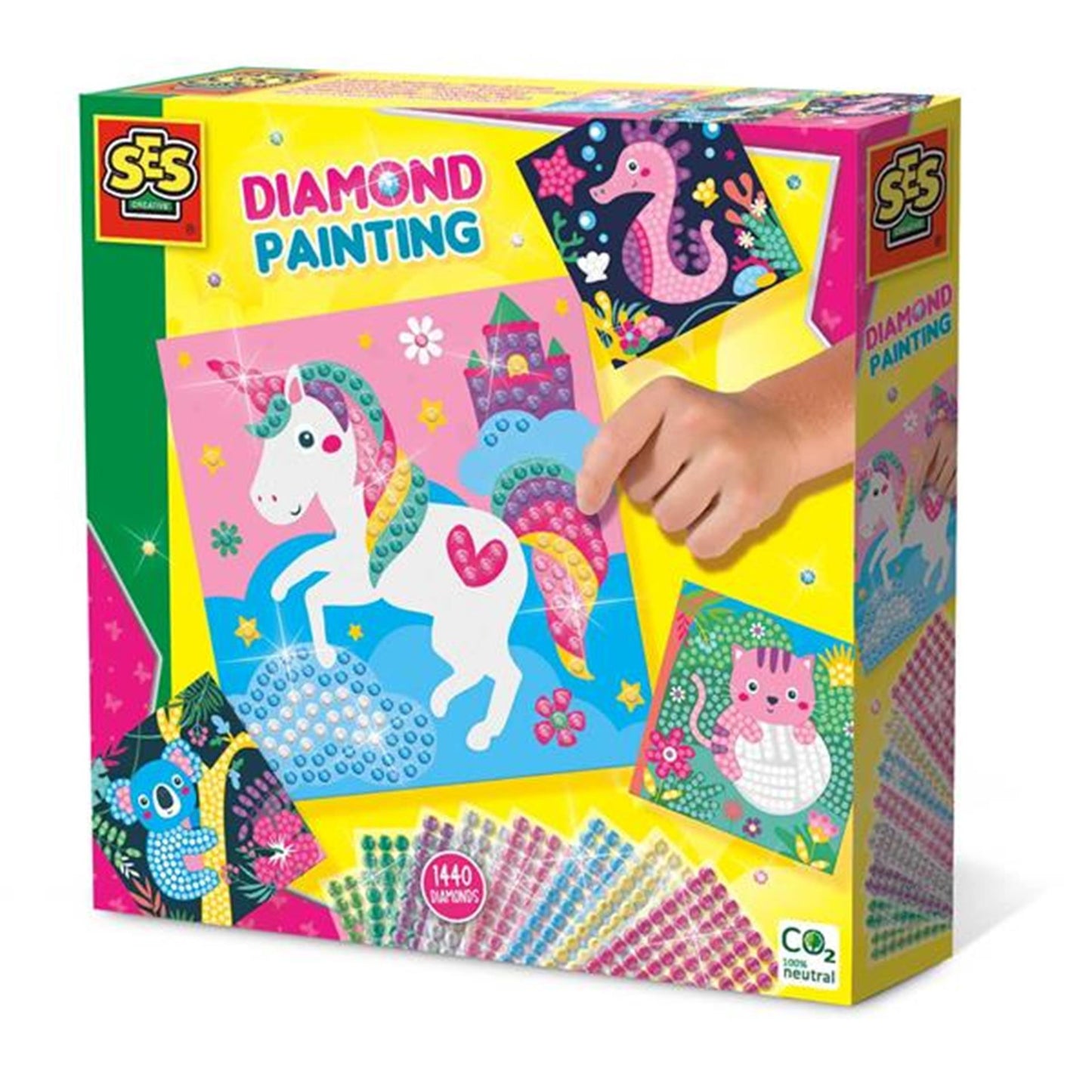 Pintura de diamantes SES - animales alegres