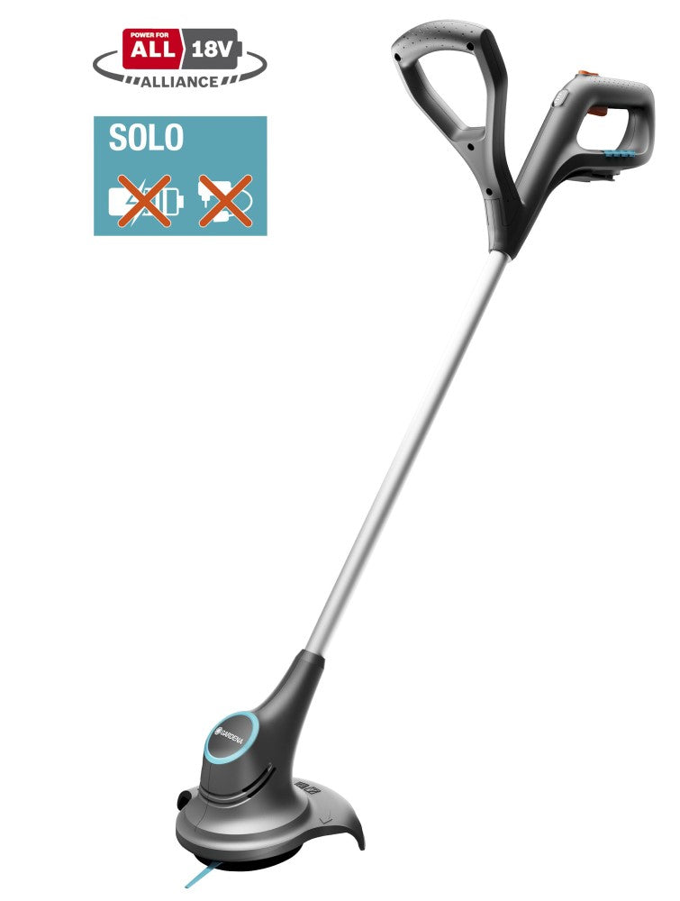 Gardena accu-trimmer smallcut 23 18v solo grastrimmer (donkergrijs, accu en oplader niet inbegrepen, power for all alliance)
