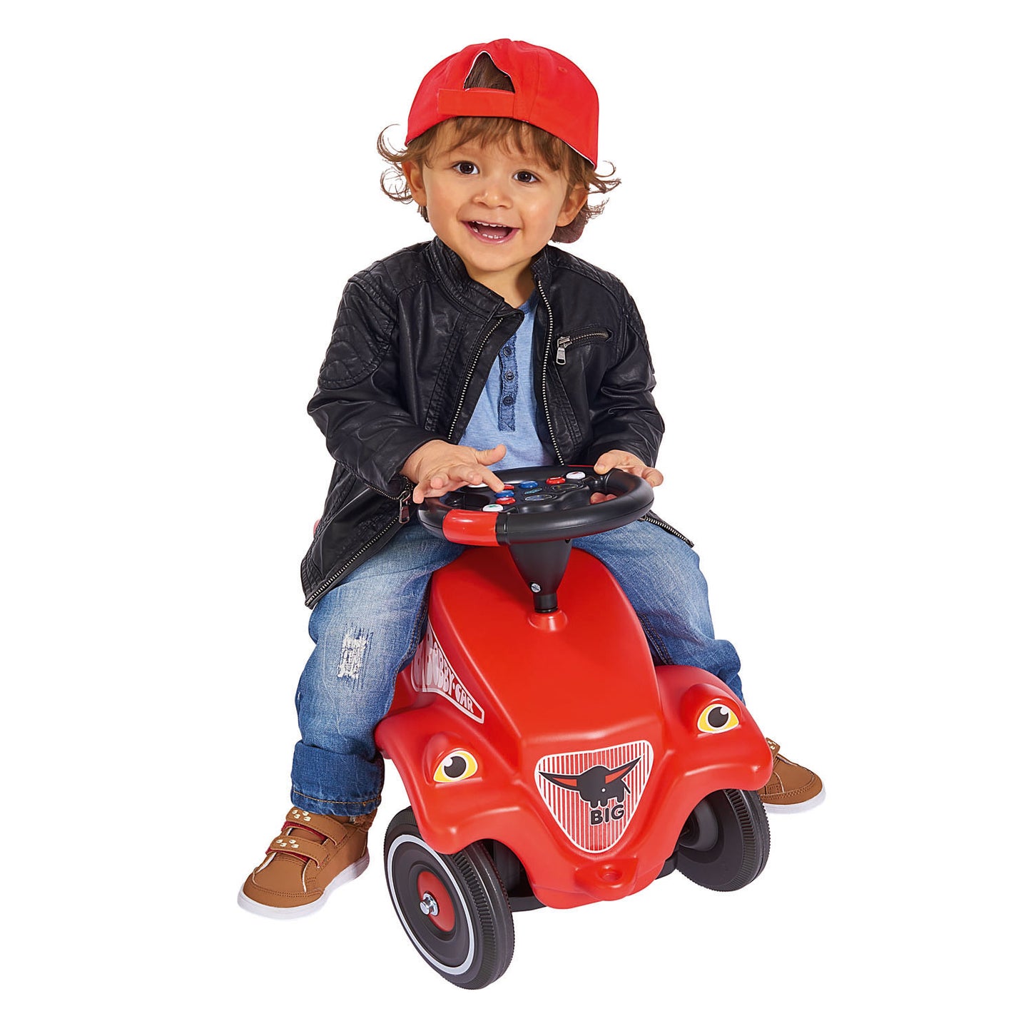 Big playing steering wheel with racing sounds