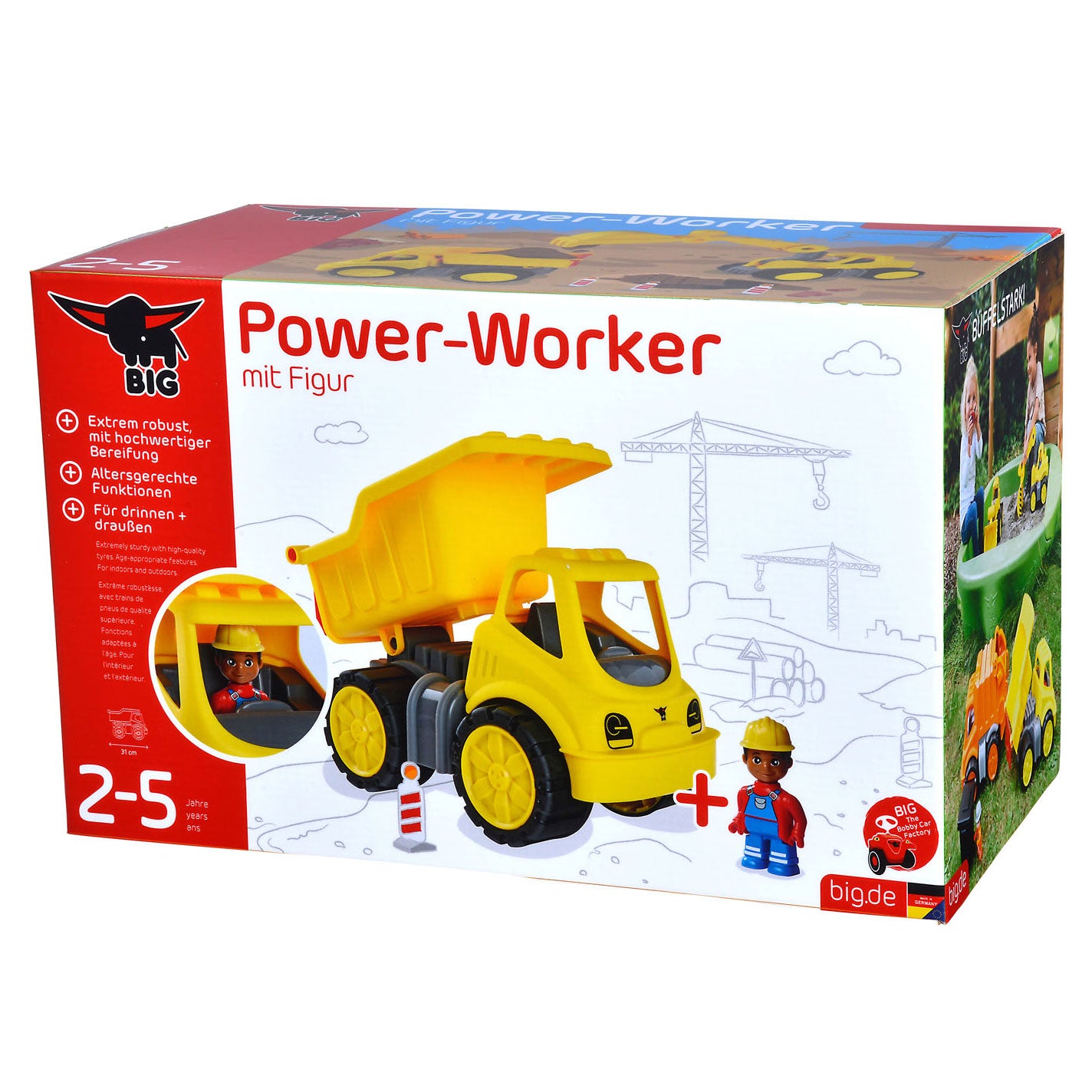 Simba Power-Worker Kiepwagen + Figura