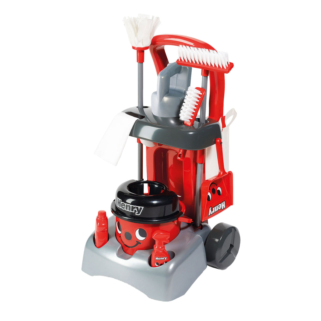 Juego de juego de lujo henry con carrito de limpieza casdon
