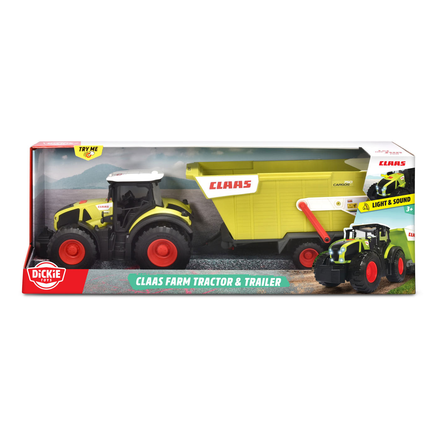 Dickie Claas Tractor con trailer di ribaltamento